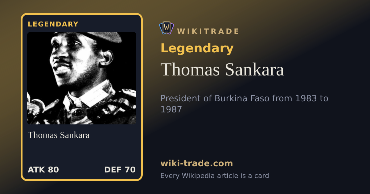 Thomas Sankara — Legendary card