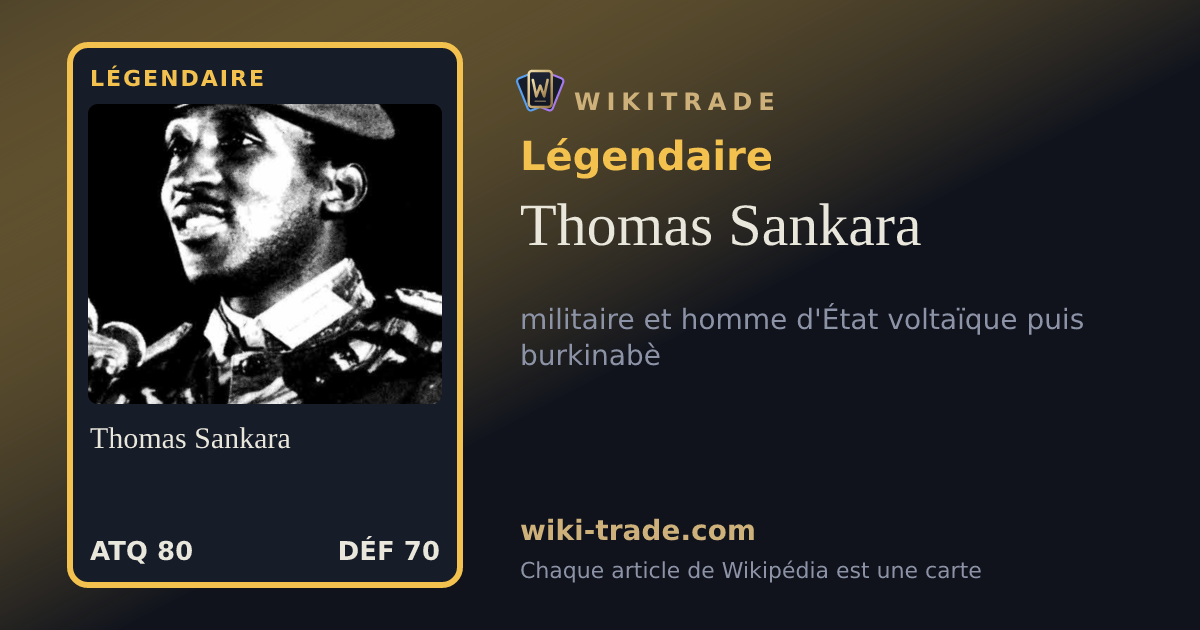 Thomas Sankara — carte Légendaire