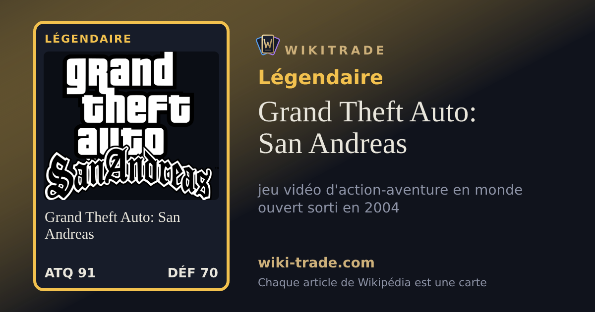 Grand Theft Auto: San Andreas — carte Légendaire