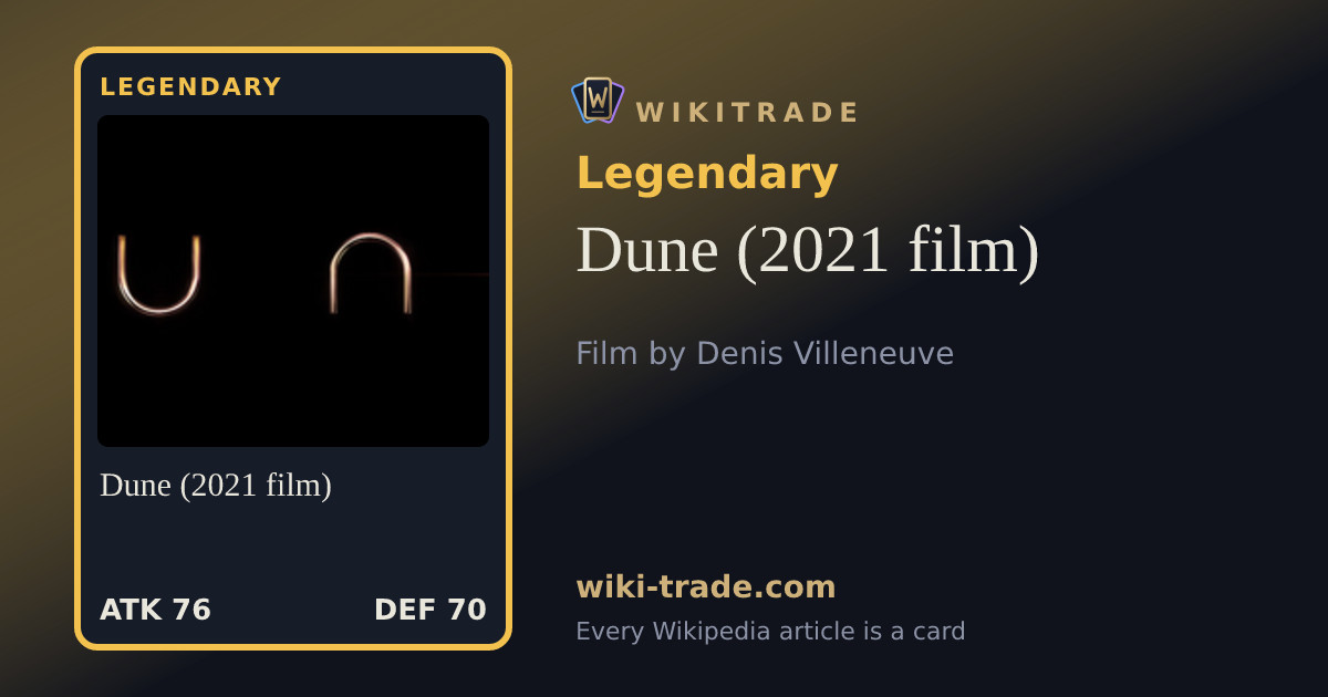 Dune (2021 film) — Legendary card