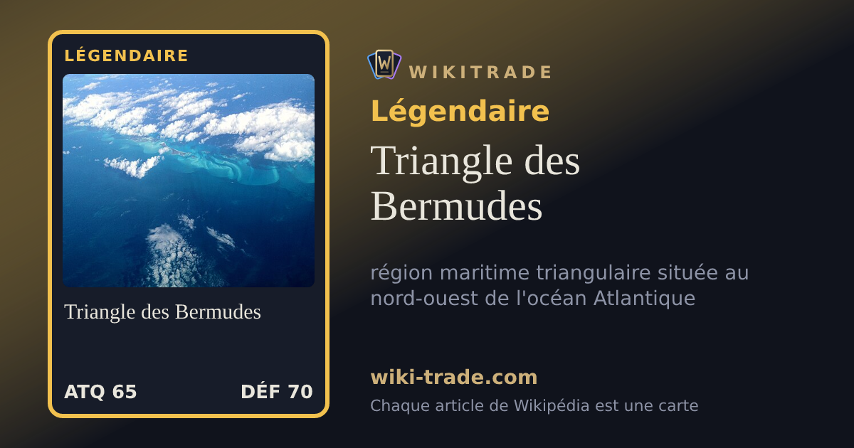 Triangle des Bermudes — carte Légendaire