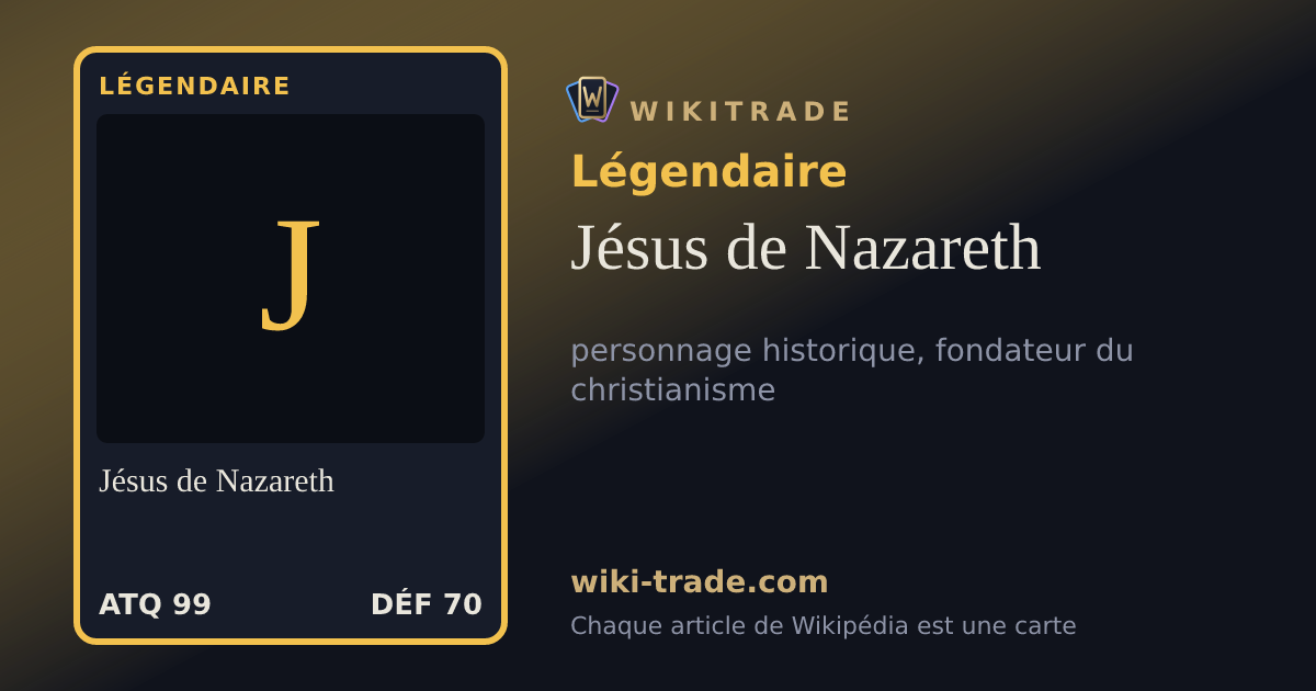 Jésus de Nazareth — carte Légendaire