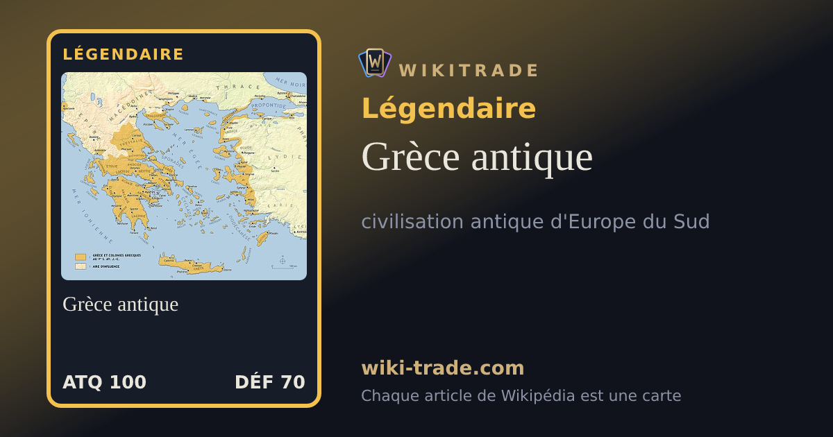 Grèce antique — carte Légendaire
