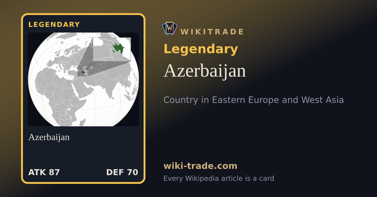 Azerbaijan — Legendary card