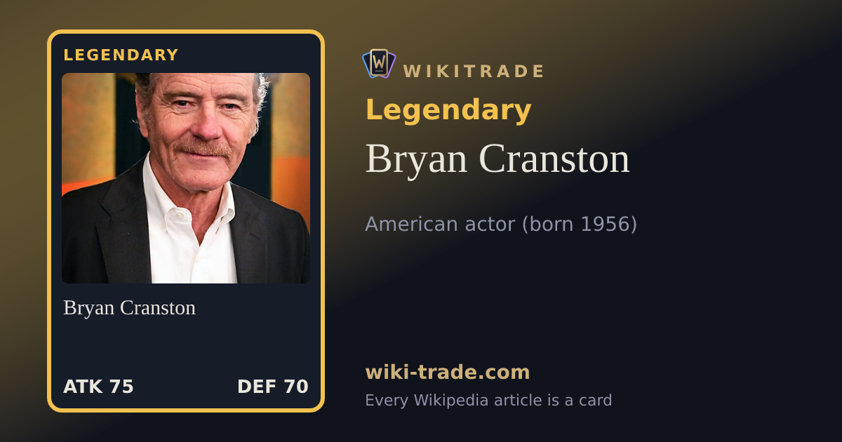 Bryan Cranston — Legendary card