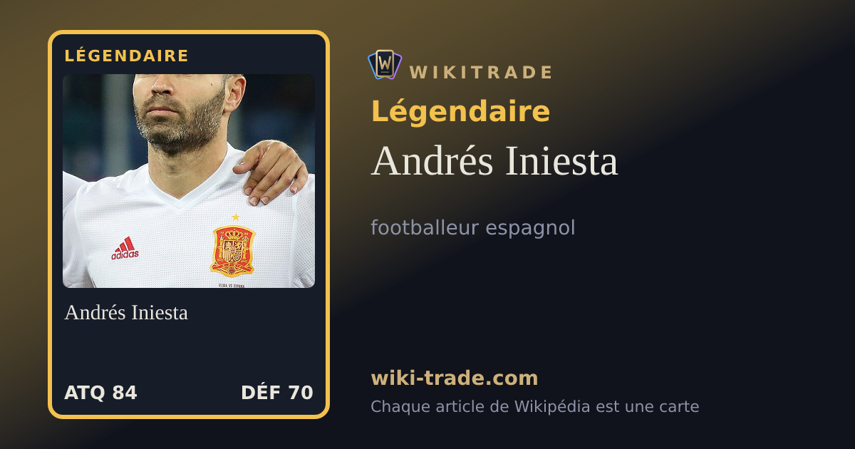 Andrés Iniesta — carte Légendaire