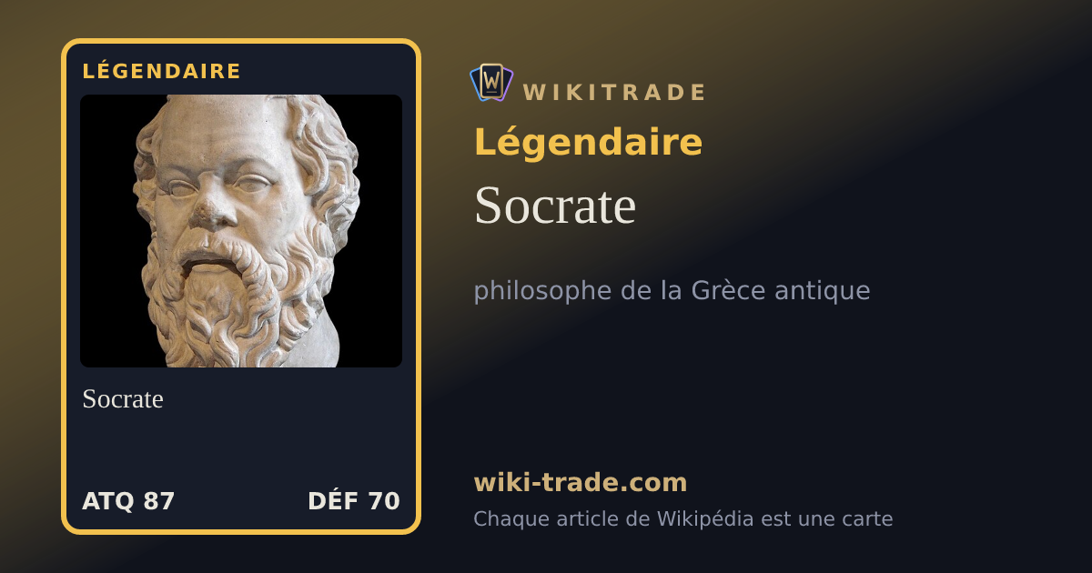 Socrate — carte Légendaire