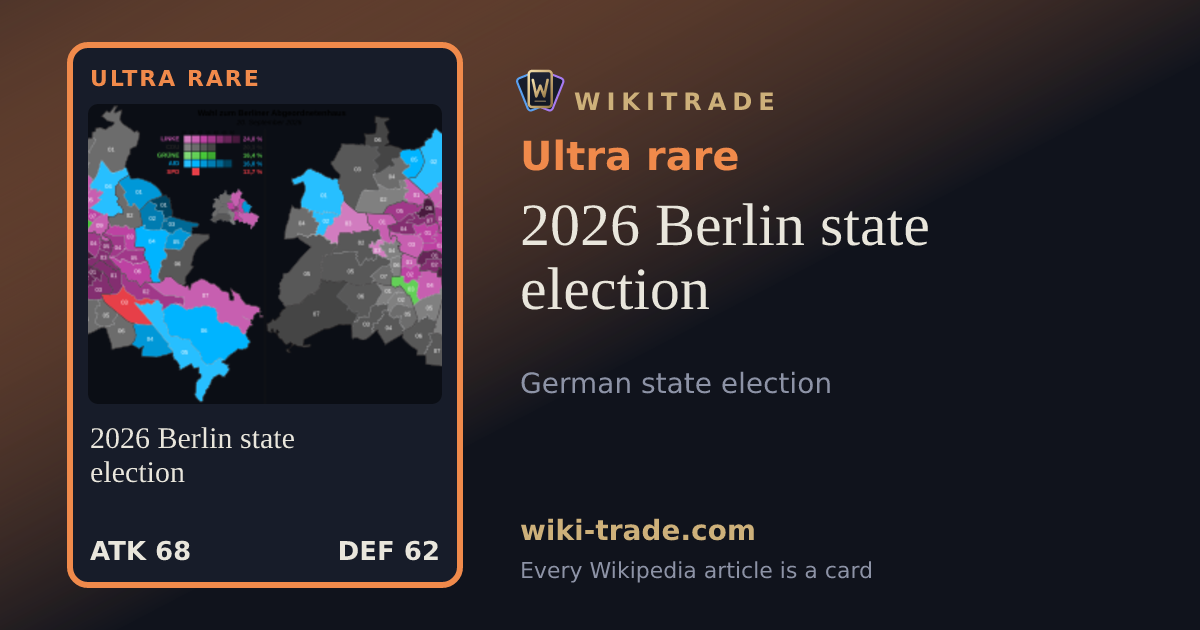 2026 Berlin state election — Ultra rare card