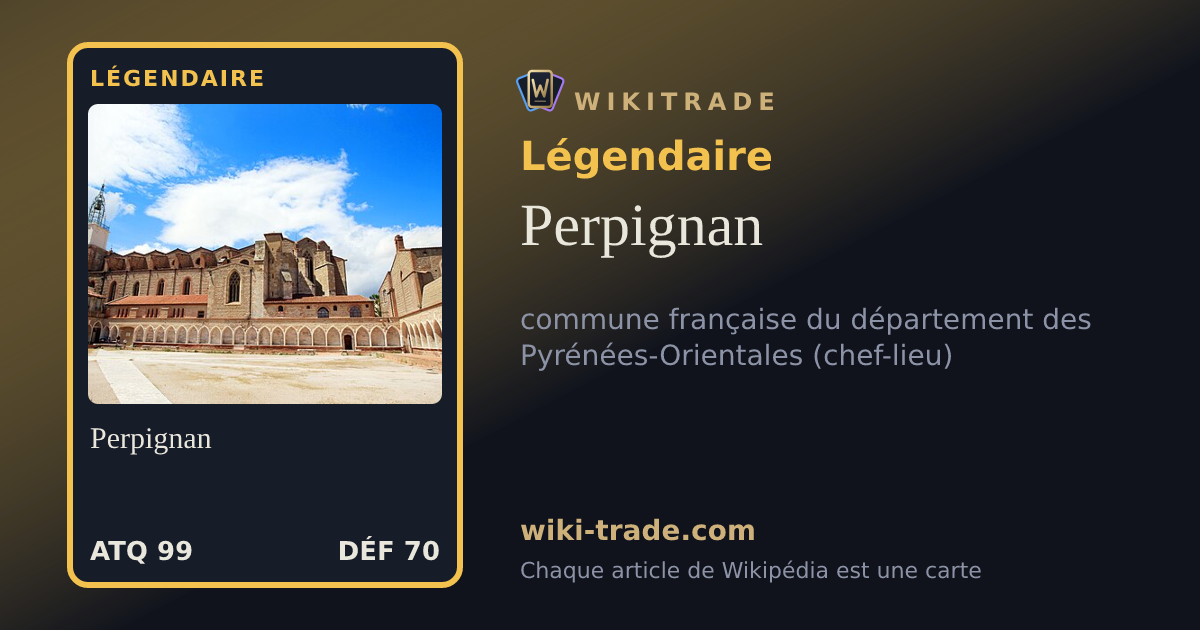 Perpignan — carte Légendaire