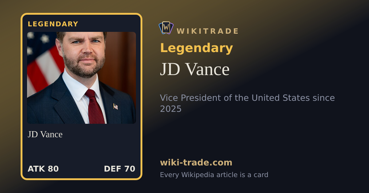 JD Vance — Legendary card