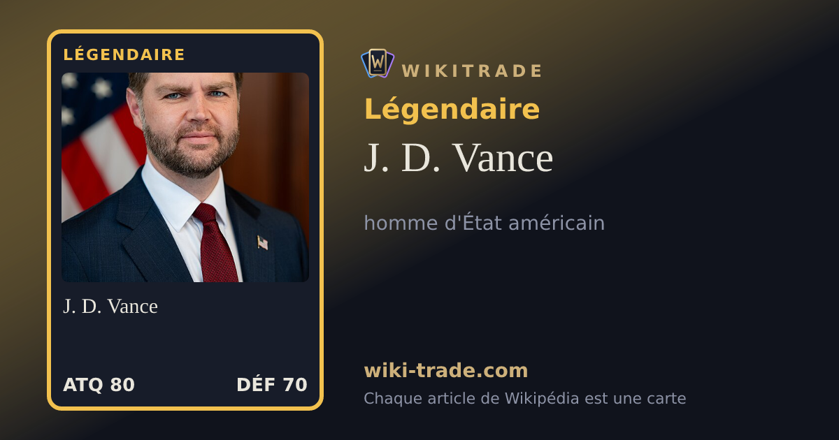 J. D. Vance — carte Légendaire