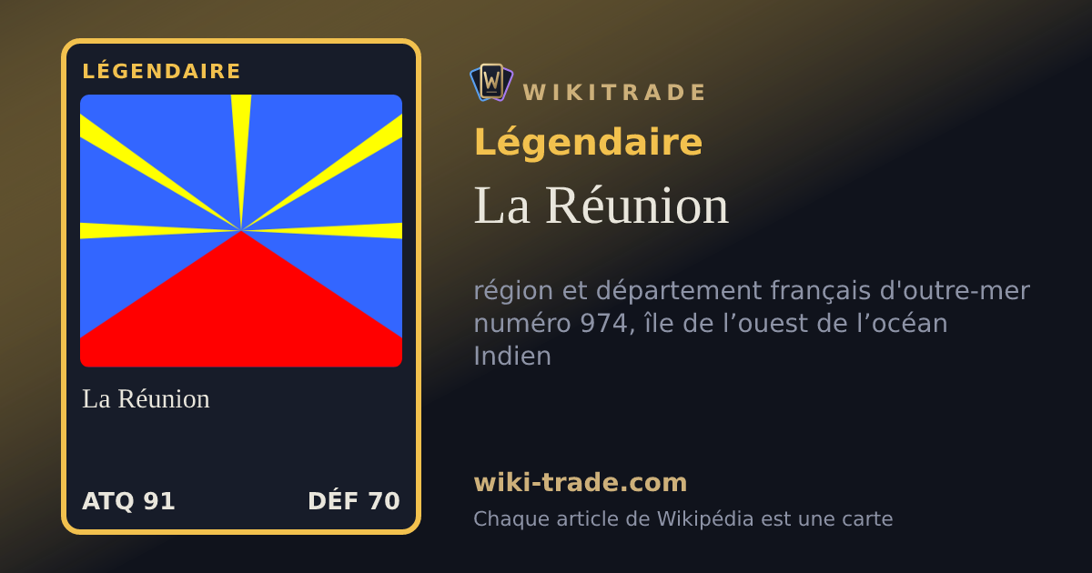 La Réunion — carte Légendaire