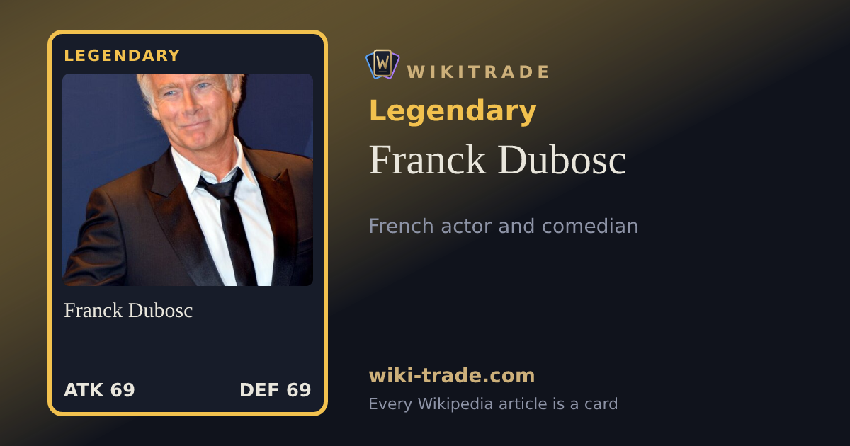 Franck Dubosc — Legendary card