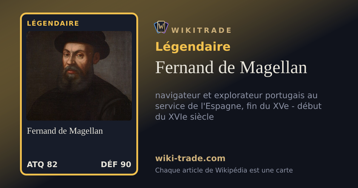 Fernand de Magellan — carte Légendaire