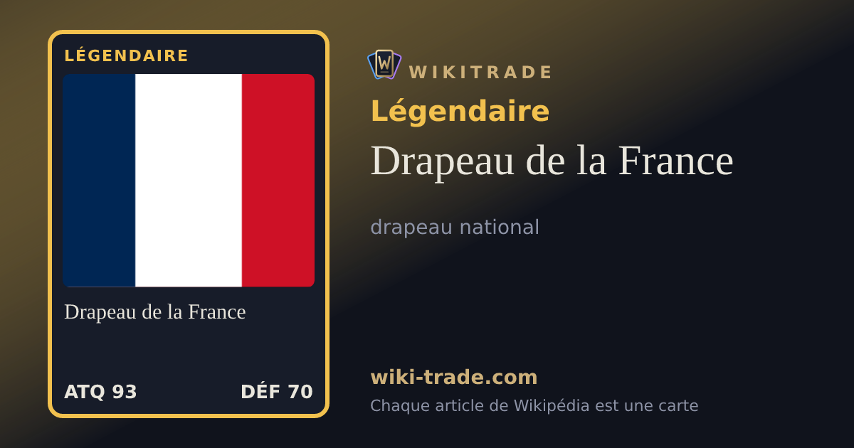 Drapeau de la France — carte Légendaire