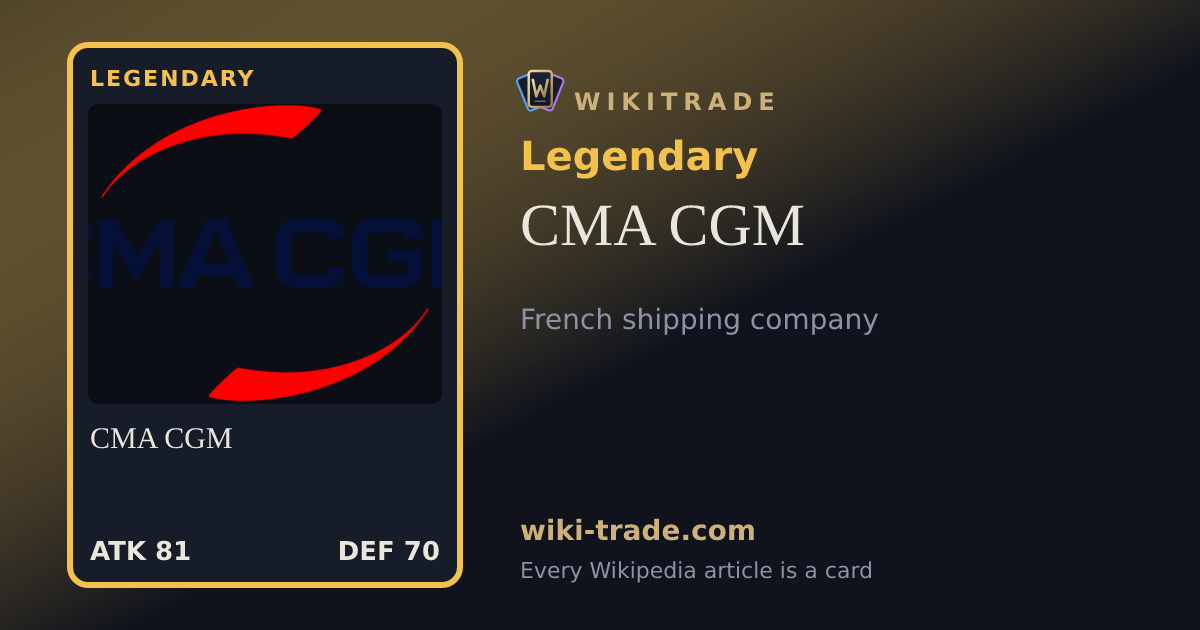 CMA CGM — Legendary card