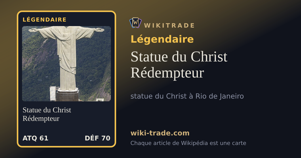 Statue du Christ Rédempteur — carte Légendaire