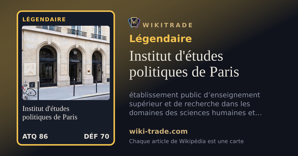 Institut d'études politiques de Paris — carte Légendaire