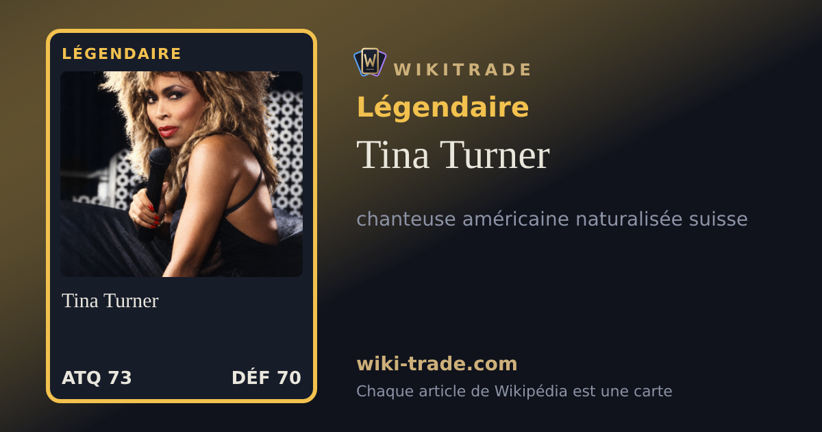 Tina Turner — carte Légendaire