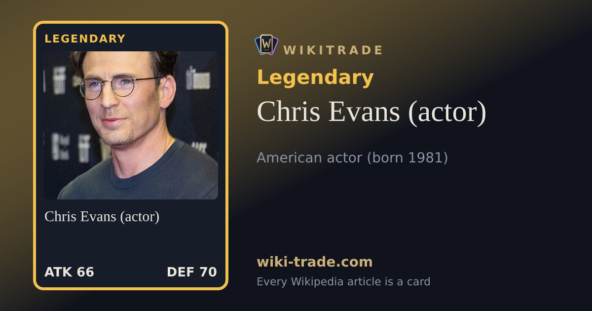 Chris Evans (actor) — Legendary card