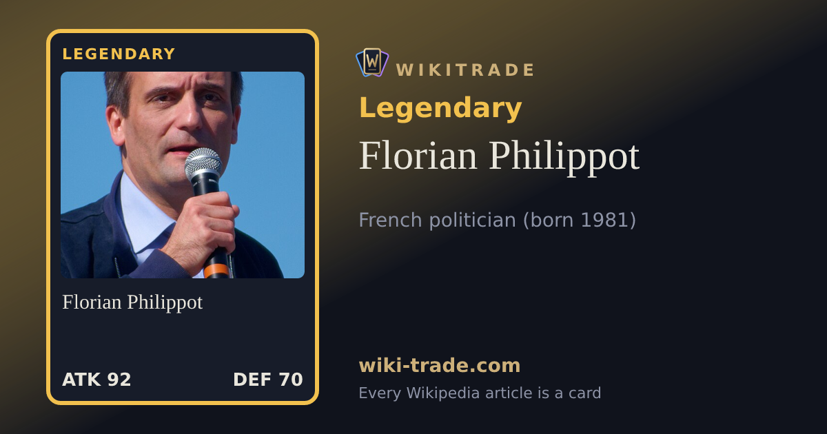Florian Philippot — Legendary card