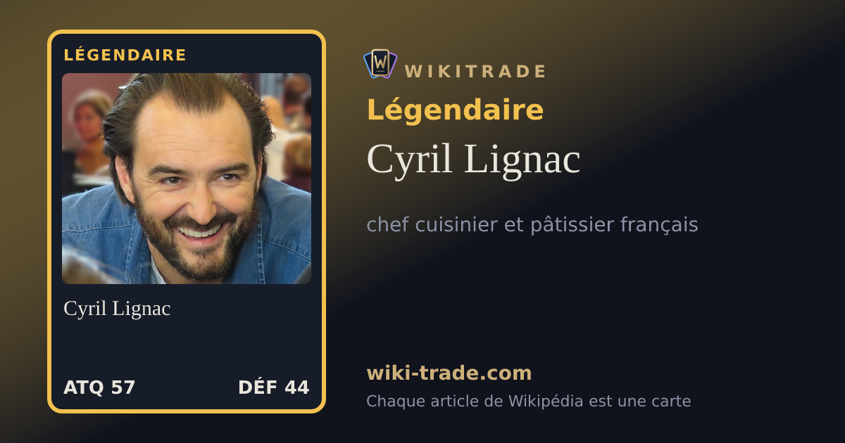 Cyril Lignac — carte Légendaire