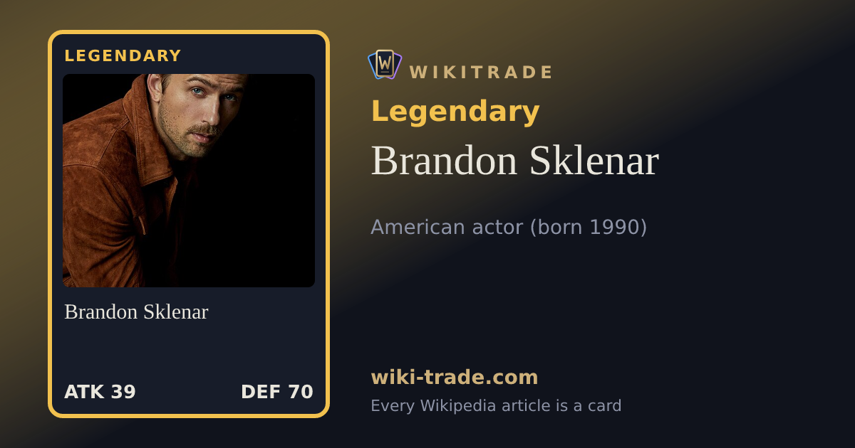 Brandon Sklenar — Legendary card