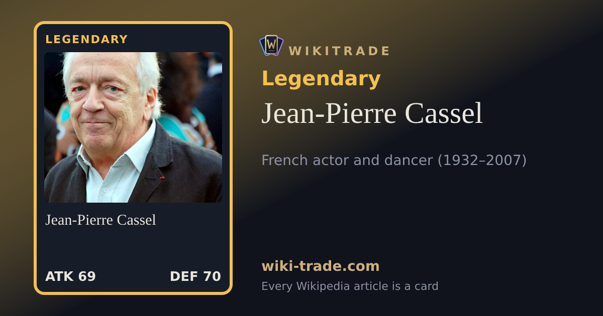 Jean-Pierre Cassel — Legendary card