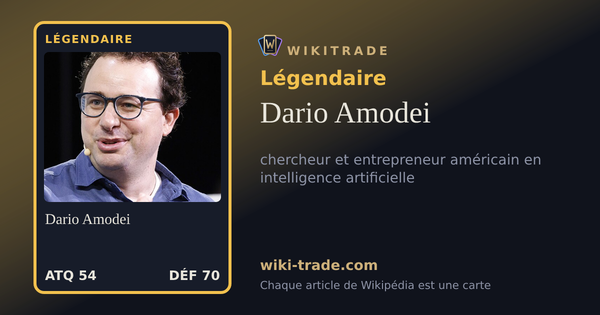 Dario Amodei — carte Légendaire