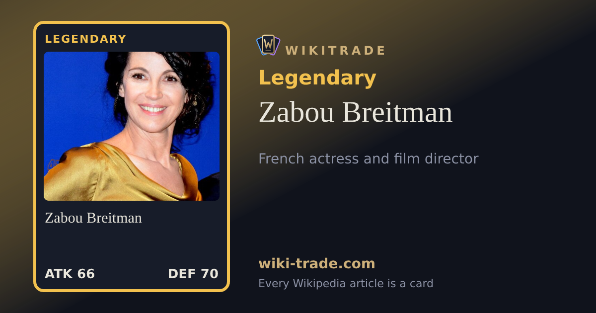 Zabou Breitman — Legendary card