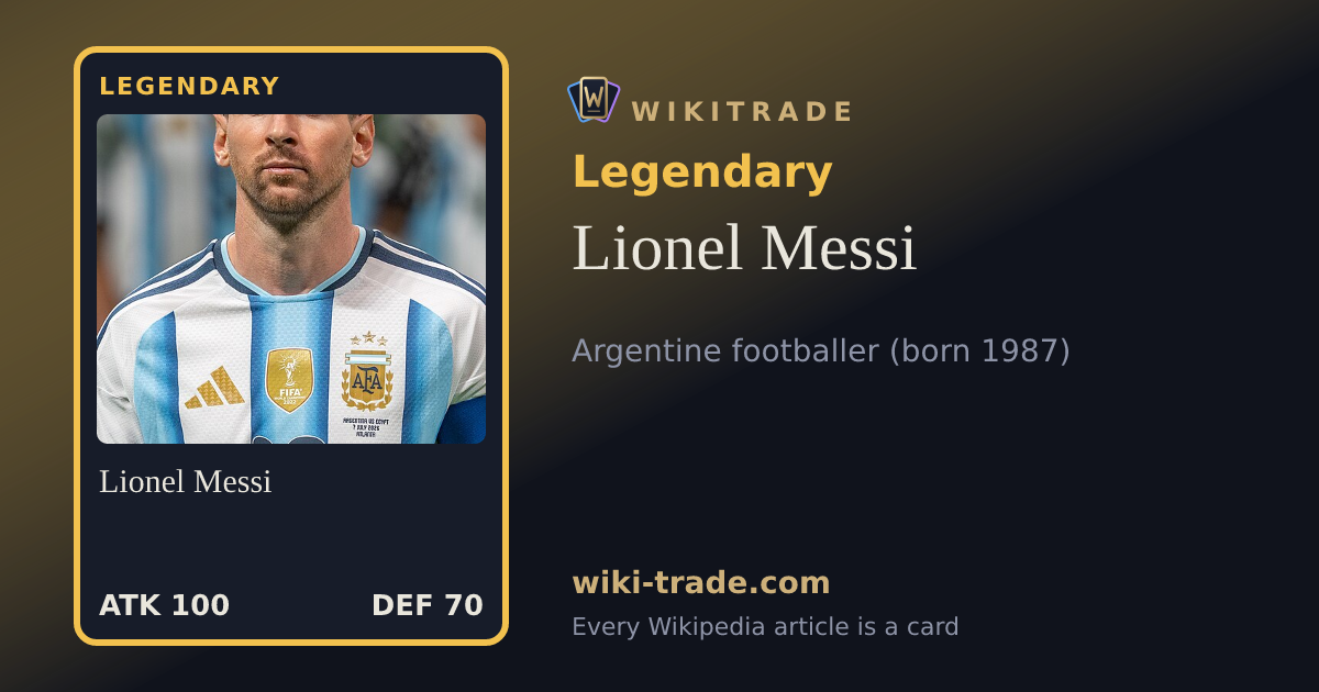 Lionel Messi — Legendary card