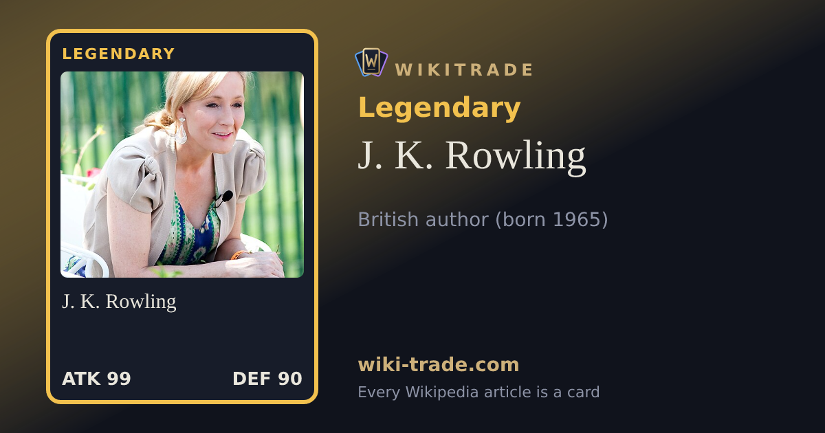 J. K. Rowling — Legendary card