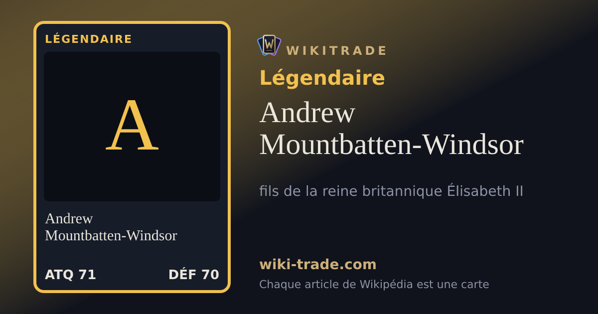 Andrew Mountbatten-Windsor — carte Légendaire