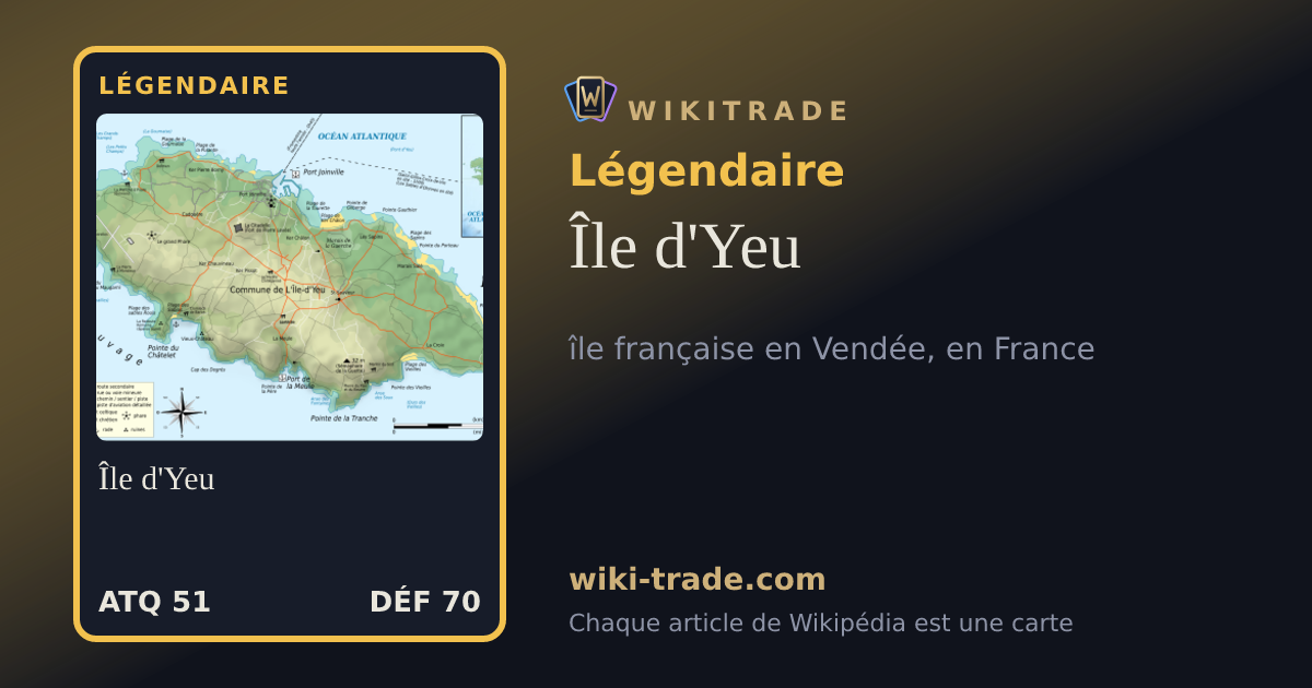 Île d'Yeu — carte Légendaire