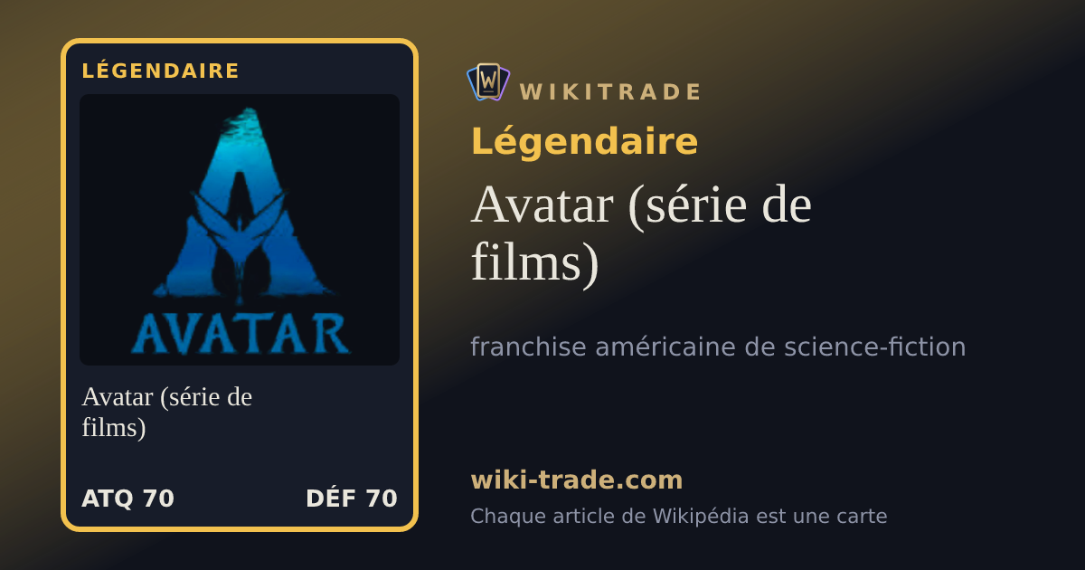 Avatar (série de films) — carte Légendaire