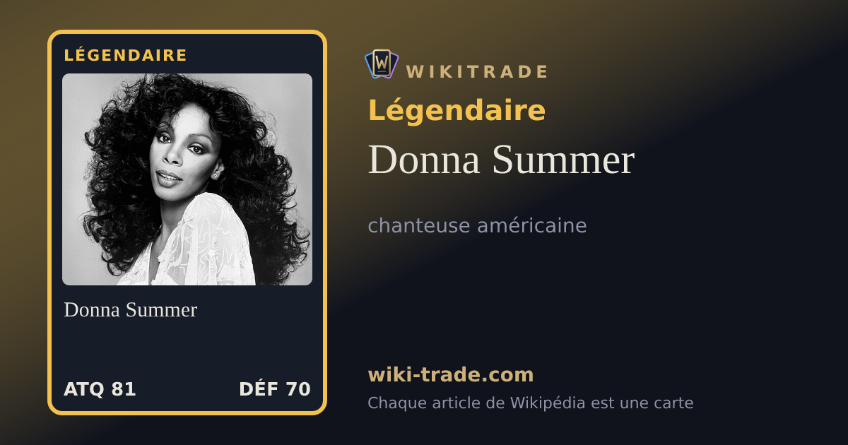 Donna Summer — carte Légendaire