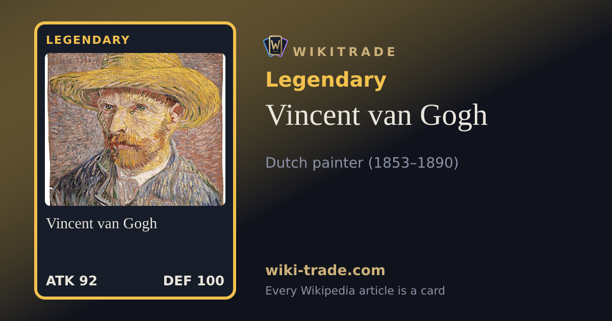 Vincent van Gogh — Legendary card