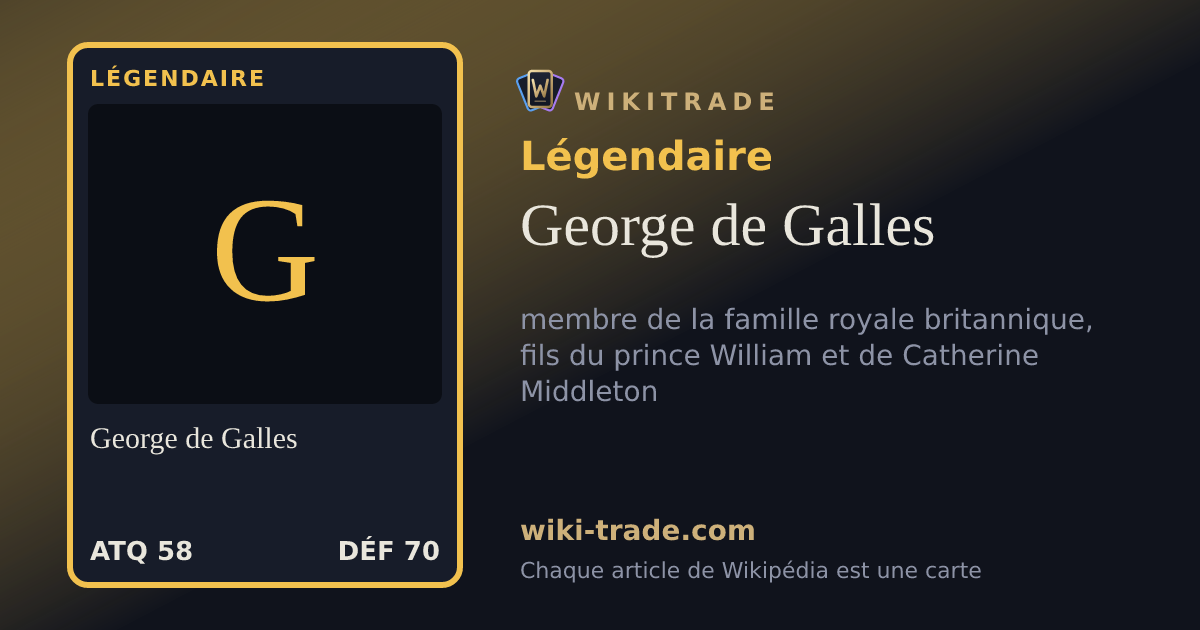 George de Galles — carte Légendaire