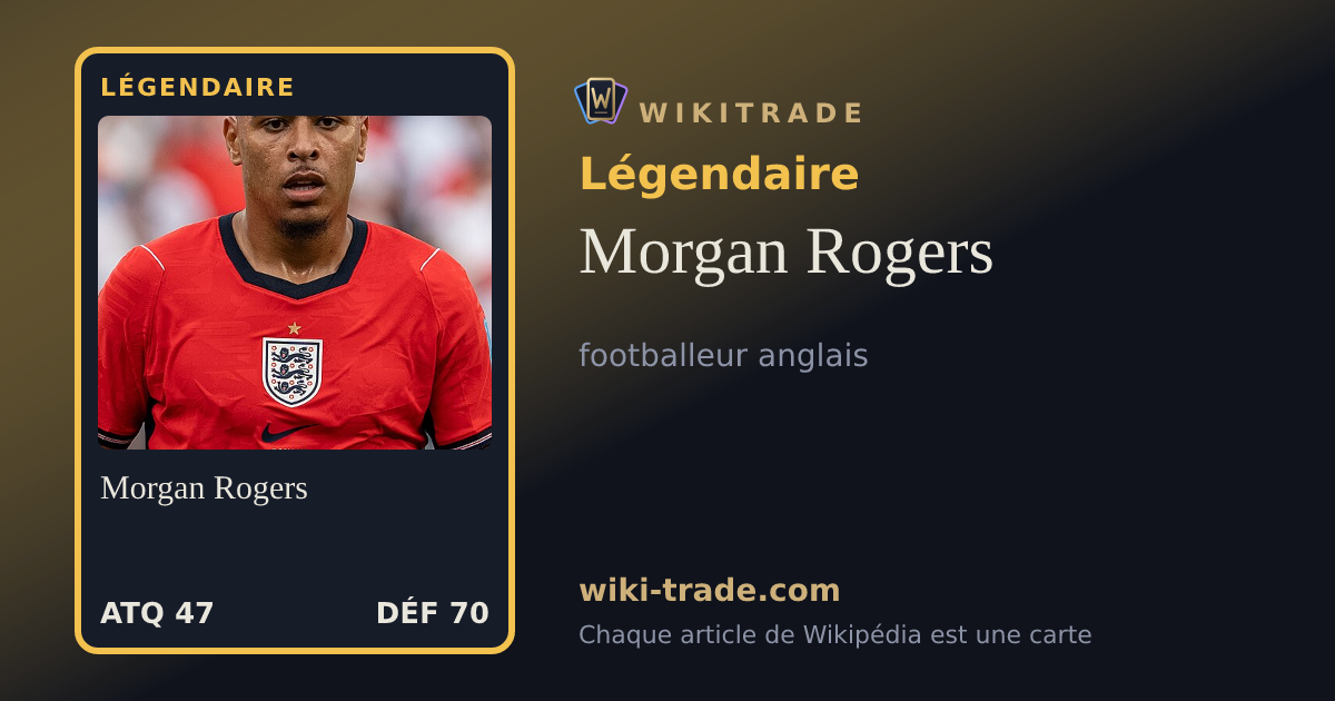 Morgan Rogers — carte Légendaire
