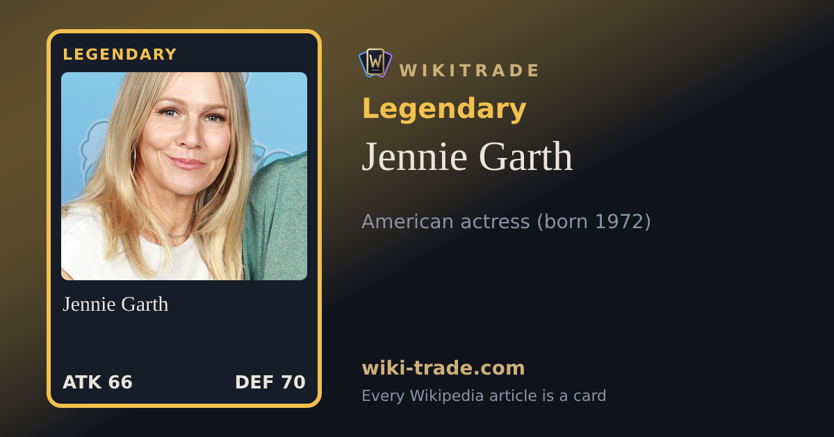 Jennie Garth — Legendary card