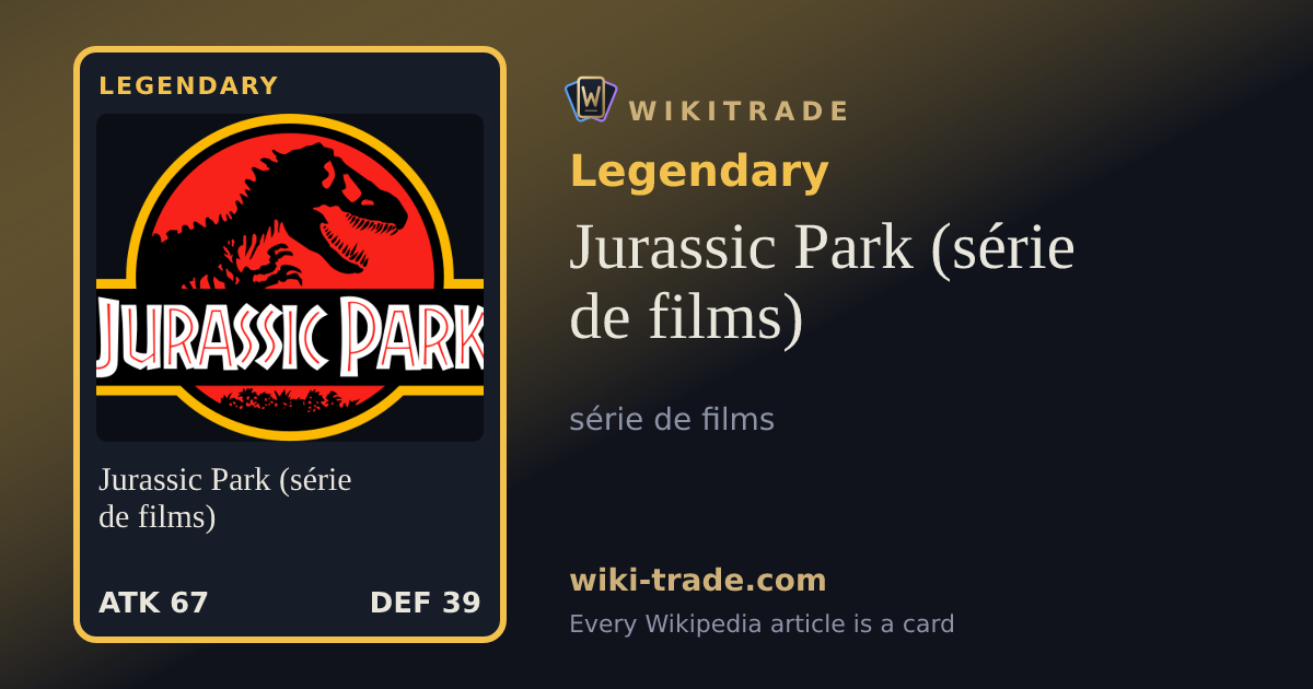Jurassic Park (série de films) — Legendary card