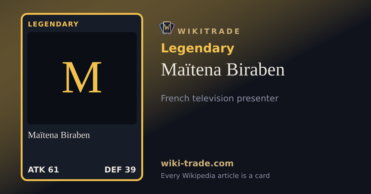 Maïtena Biraben — Legendary card