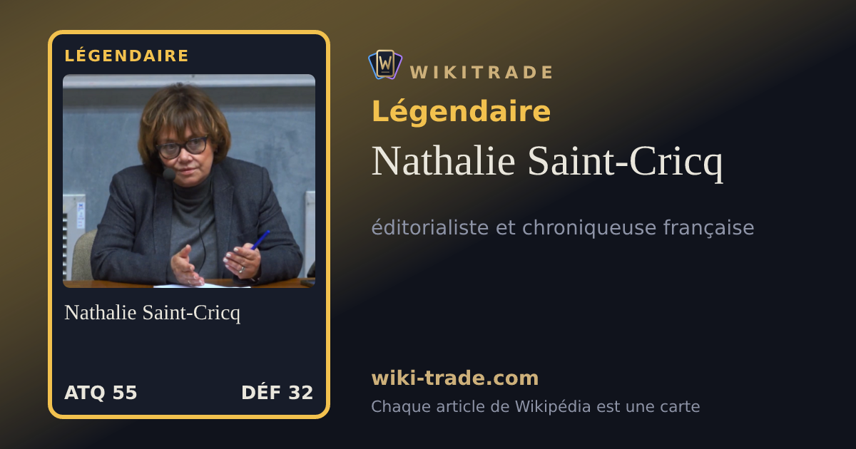 Nathalie Saint-Cricq — carte Légendaire