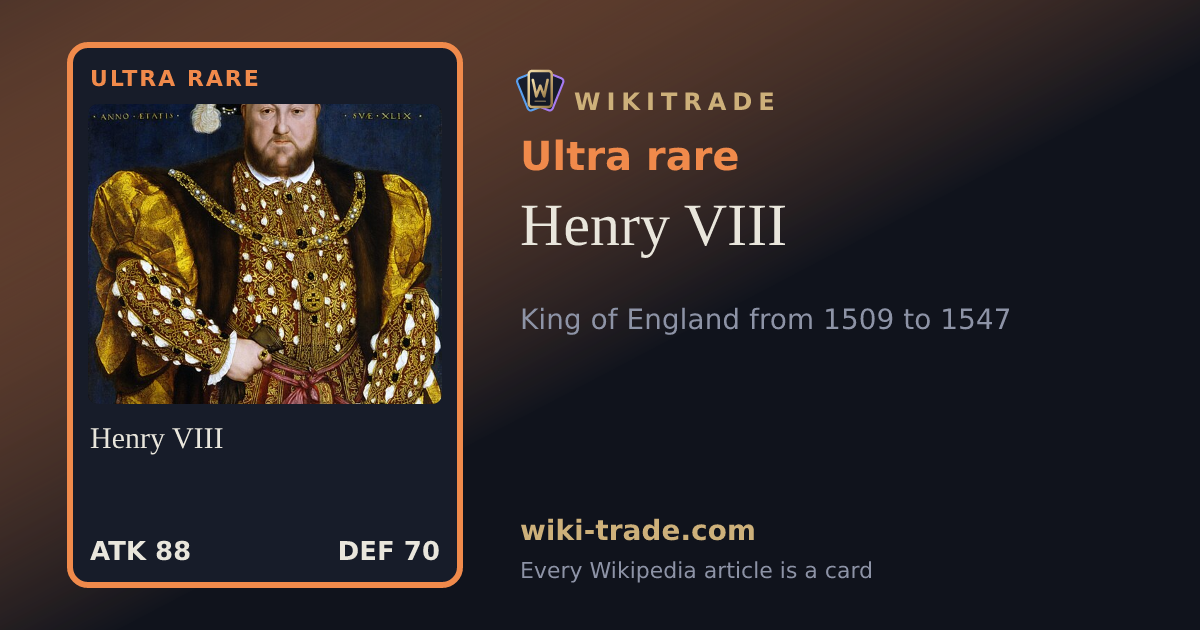 Henry VIII — Ultra rare card