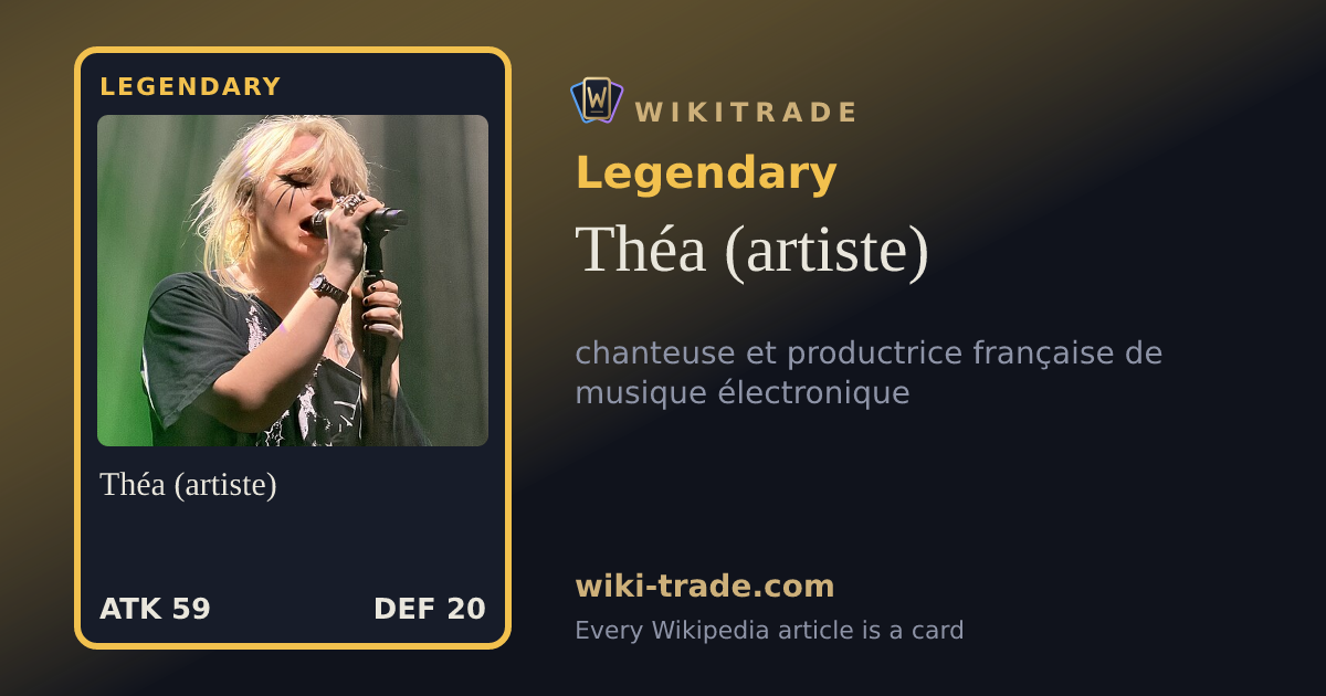 Théa (artiste) — Legendary card