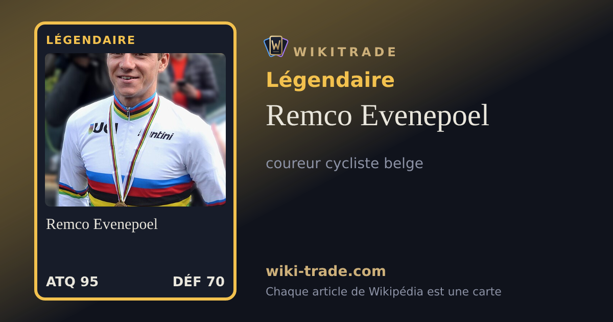 Remco Evenepoel — carte Légendaire