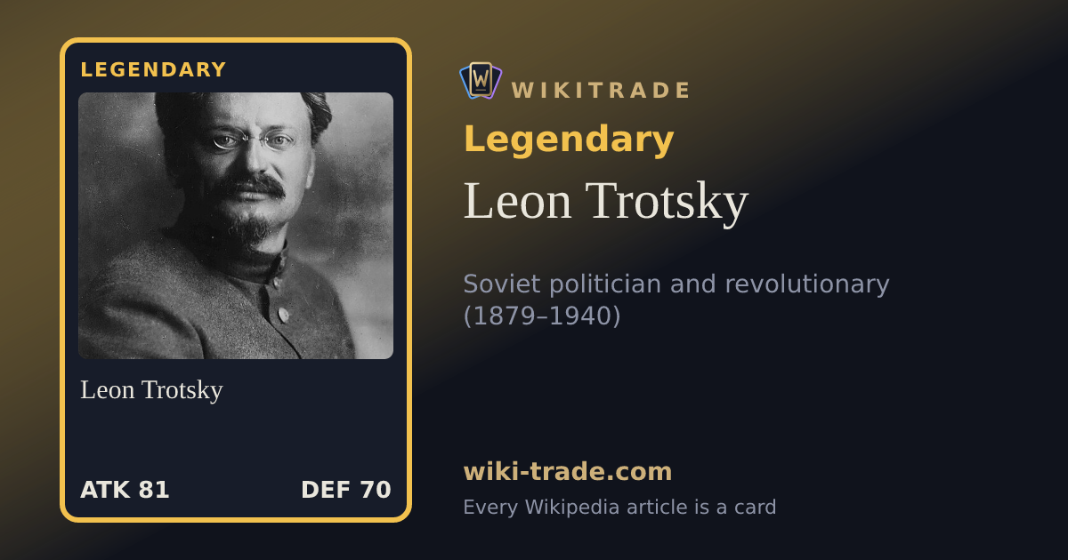 Leon Trotsky — Legendary card