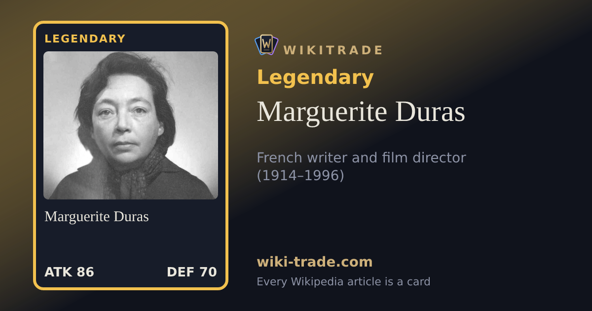Marguerite Duras — Legendary card