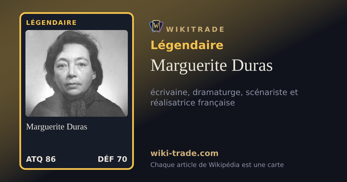 Marguerite Duras — carte Légendaire