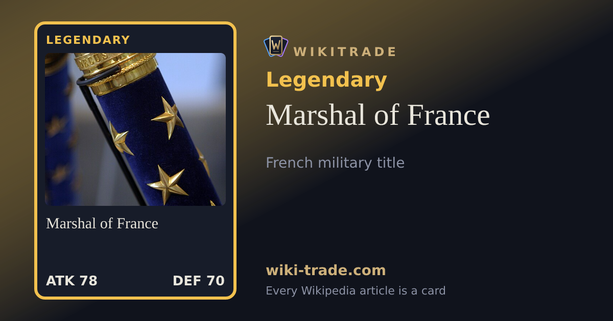 Marshal of France — Legendary card